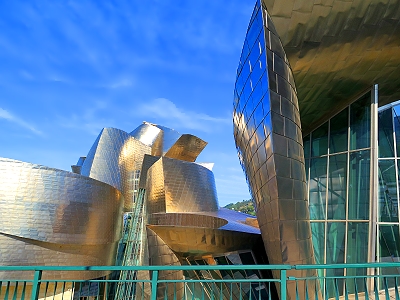 The Guggenheim museum in Bilbao, Spain