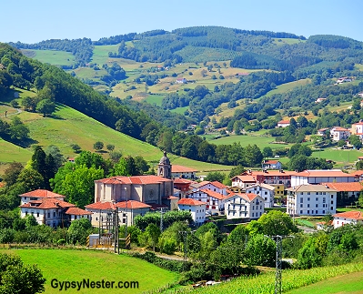 The landscape of the Basque Country of Spain