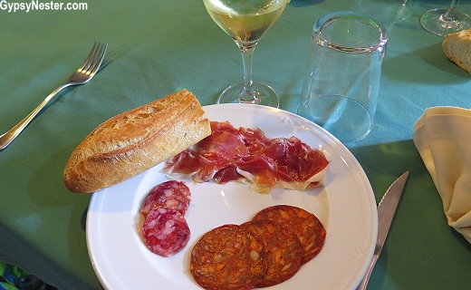 Sausage and ham from the Basque Country of Spain