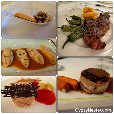 Incredible dinner at Hotel de Londres y de Inglaterra in San Sebastian, Spain