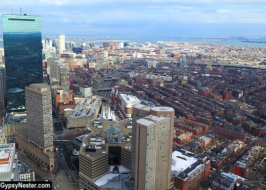 Aerial view of Boston, Mass from the Prudential Center Skywalk Observatory