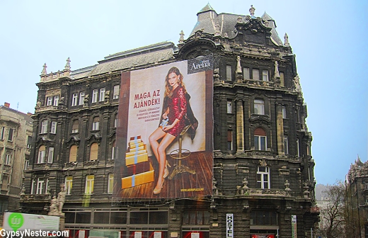 A non-renovated building in Budapest, Hungary