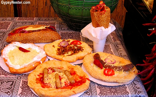 Food at the Christmas Market in Budapest, Hungary