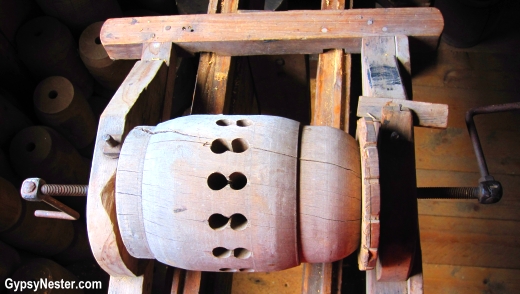 Nave lathe at the Campbell Carriage Museum in Sackville, Canada 