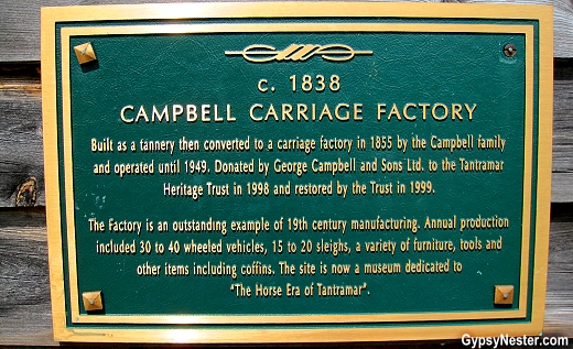 The Campbell Carriage Factory in New Brunswick, Canada