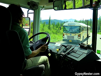 The bus through Denali National Park