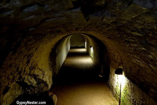 The creepy tunnels under Ålborghus Castle in Aalborg Castle, Denmark