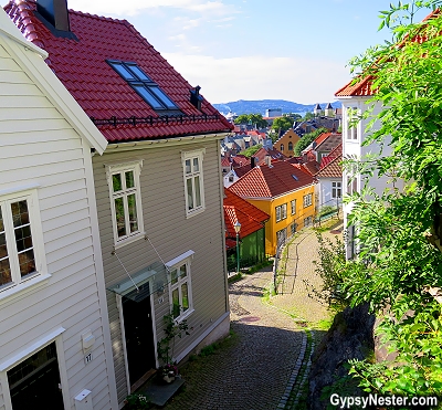 The alleys of Bergen, Norway