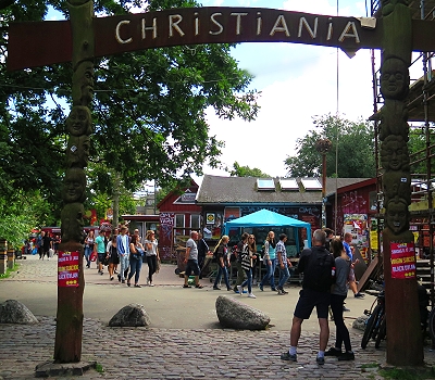Freetown Christiania in Copenhagen, Denmark