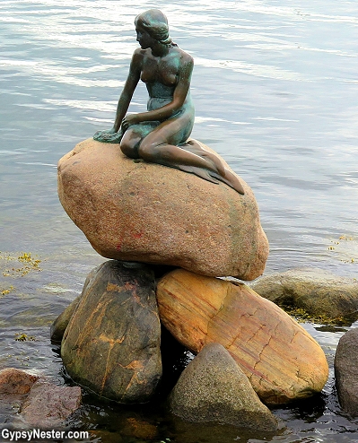 The Little Mermaid in Copenhagen, Denmark