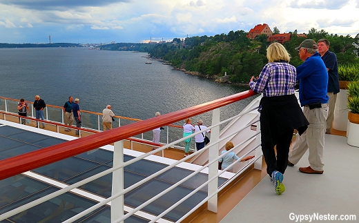 Sailing through the Stockholm archipelago, known in Swedish as Stockholm's Skärgård in Sweden on the Viking Star