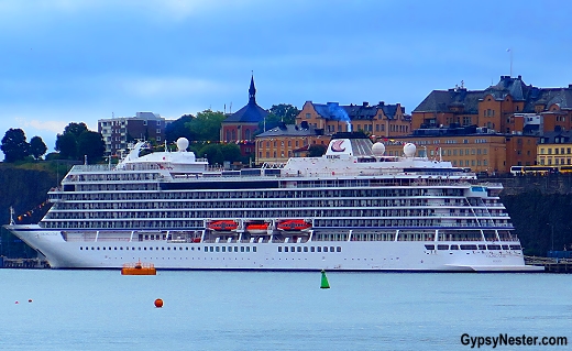 Viking Star docked right in the heart of Stockholm, Sweden