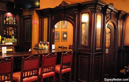 A traditional snug in Frank O'Dowd's Irish Pub in Galena, Illinois