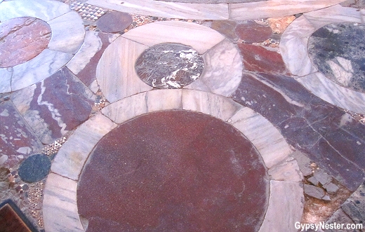 The floor of the Hagia Sophia, Istanbul, Turkey