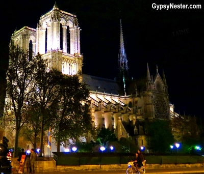 Notre Dame Cathedral in Paris - at night!