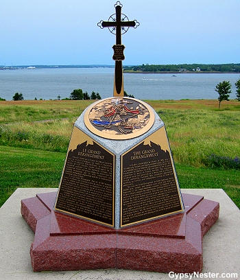 The Acadian Monument at Port-la-joye, Prince Edward Island
