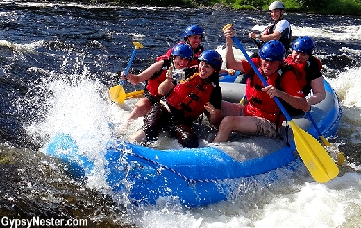 Whitewater rafting on the Exploits River in Grand Falls - Windsor, Newfoundland, Canada