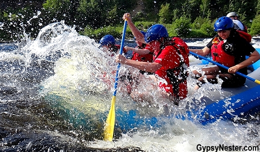 Whitewater rafting on the Exploits River in Grand Falls - Windsor, Newfoundland, Canada