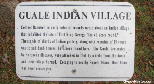 Guale Indian Villiage at Old Fort King George, Darien, Georgia