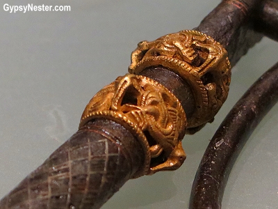 Mysterious rattles found on the Oseberg burial ship at the Viking Ship Museum in Oslo, Norway