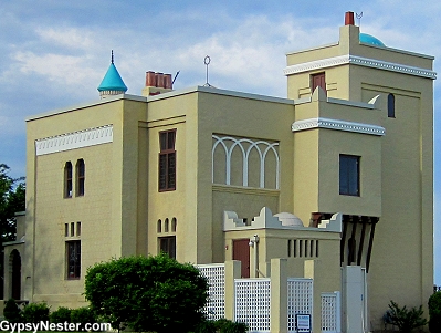 Villa Katherine, a Moorish styled castle perched above the Mississippi River in Quincy Illinois