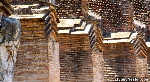 Detail of the Colosseum in Rome