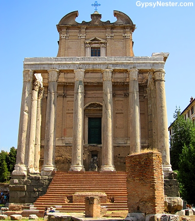 The Temple of Antoninus and Faustina in the Forum, Rome