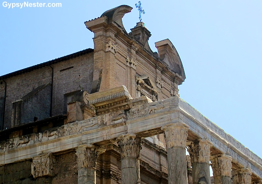 The church of San Lorenzo in Miranda at The Forum in Rome