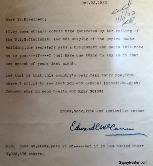 Letters from American's at Franklin D. Roosevelt Presidential Library and Museum