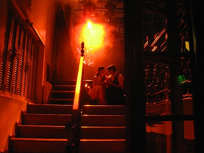 Backstage at Complejo Tango, Buenos Aires