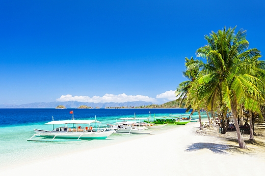 Boracay Island beach in the Philippines