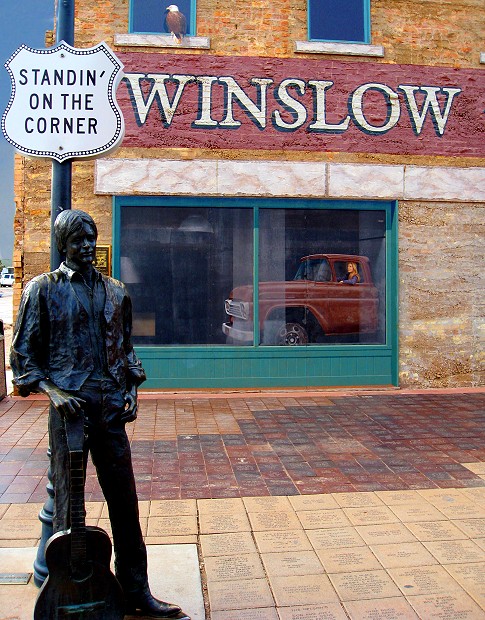 Standing on a Corner in Winslow Arizona