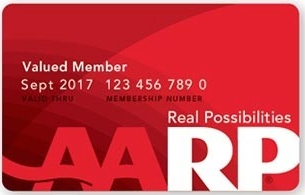 Travel savings with AARP card