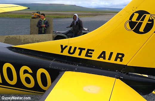 The Toksook Bay airport agent, Melvin, picks us up to show us around his village