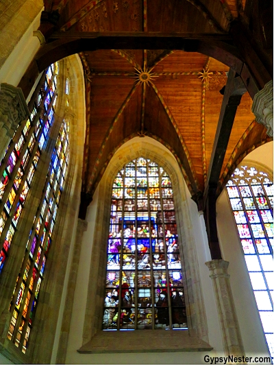 Amsterdam's Old Church has the largest medieval wooden vault left in Europe