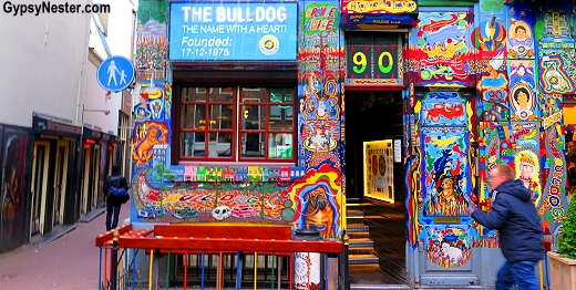 The Bulldog, the first coffeeshop in Amsterdam sells marijuana and other cannabis products