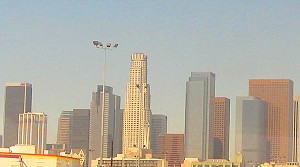 Los Angeles from the window of Amtrak's Coast Starlight