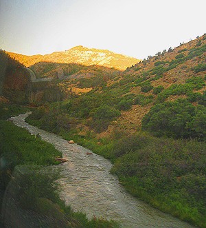 The Rockies from the Dome Car on the Califonia Zephyr