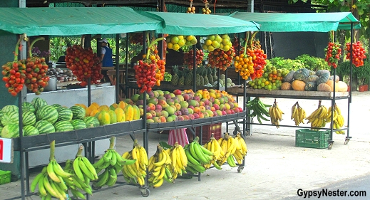 A fruit stand in Costa Rica