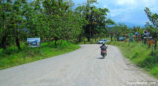 The road to the observation area at Arenal volcano