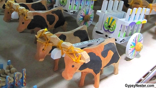 Ox cart trinkets in Sarchí, Costa Rica