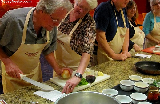 Chinese cooking class aboard Holland America's Volendam