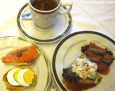 High tea on Holland America's Volendam