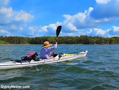 We joined former Australian kayaking champion Vivienne Golding, chief cook and bottle washer at Kanu Kapers, on an adventure into Great Sandy National Park.