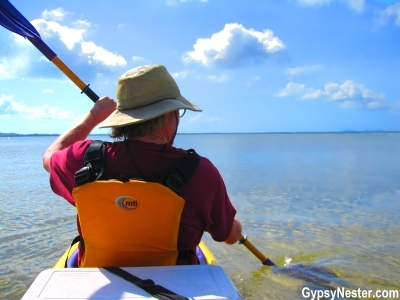 Kayaking Lake Cootharaba in the Queensland Everglades