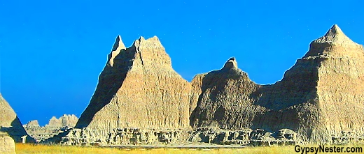 Wild formations in The Badlands of South Dakota
