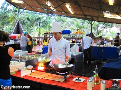 Dinner at Baldi Hot Springs Resort in La Fortuna, Costa Rica