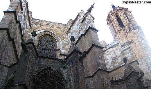 The Gothic Quarter in Barcelona, Spain