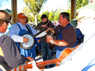 Music in the Ozarks is many times performed in a circle