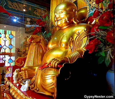 there are three Buddhas - Gautama, Dipamkarara, and Maitreya representing the past, present and the future